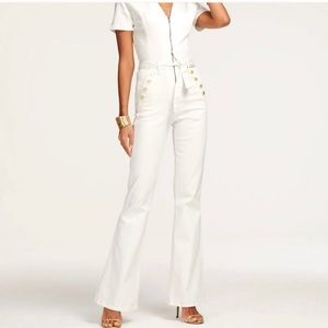 Ramy Brook white denim jumpsuit. Size 29. Worn once.